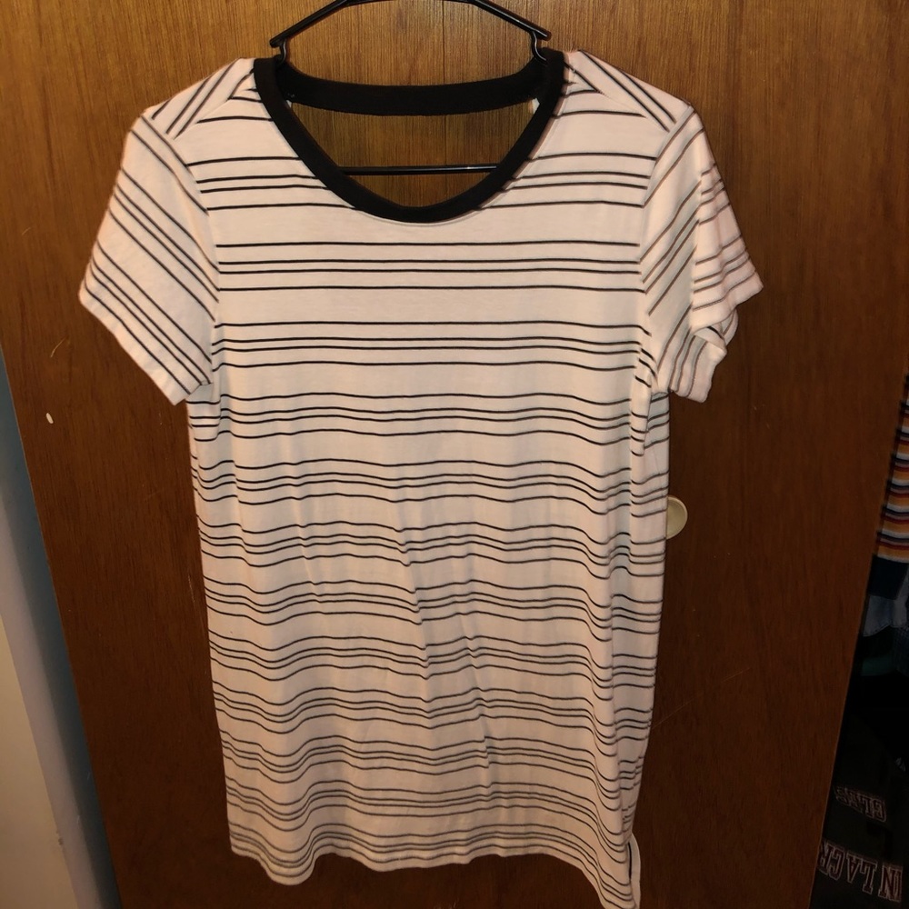 Forever 21 black and white striped dress
